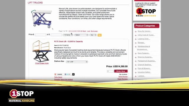 An Introduction to 1 Stop Material Handling - 1 Stop Rack Services